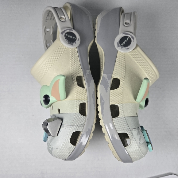 CROCS Star Wars Grogu X Unisex Classic Clogs M4/W6 Baby Yoda Mandalorian Slip on - Picture 4 of 7